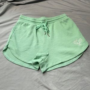 Waffle knit shorts
